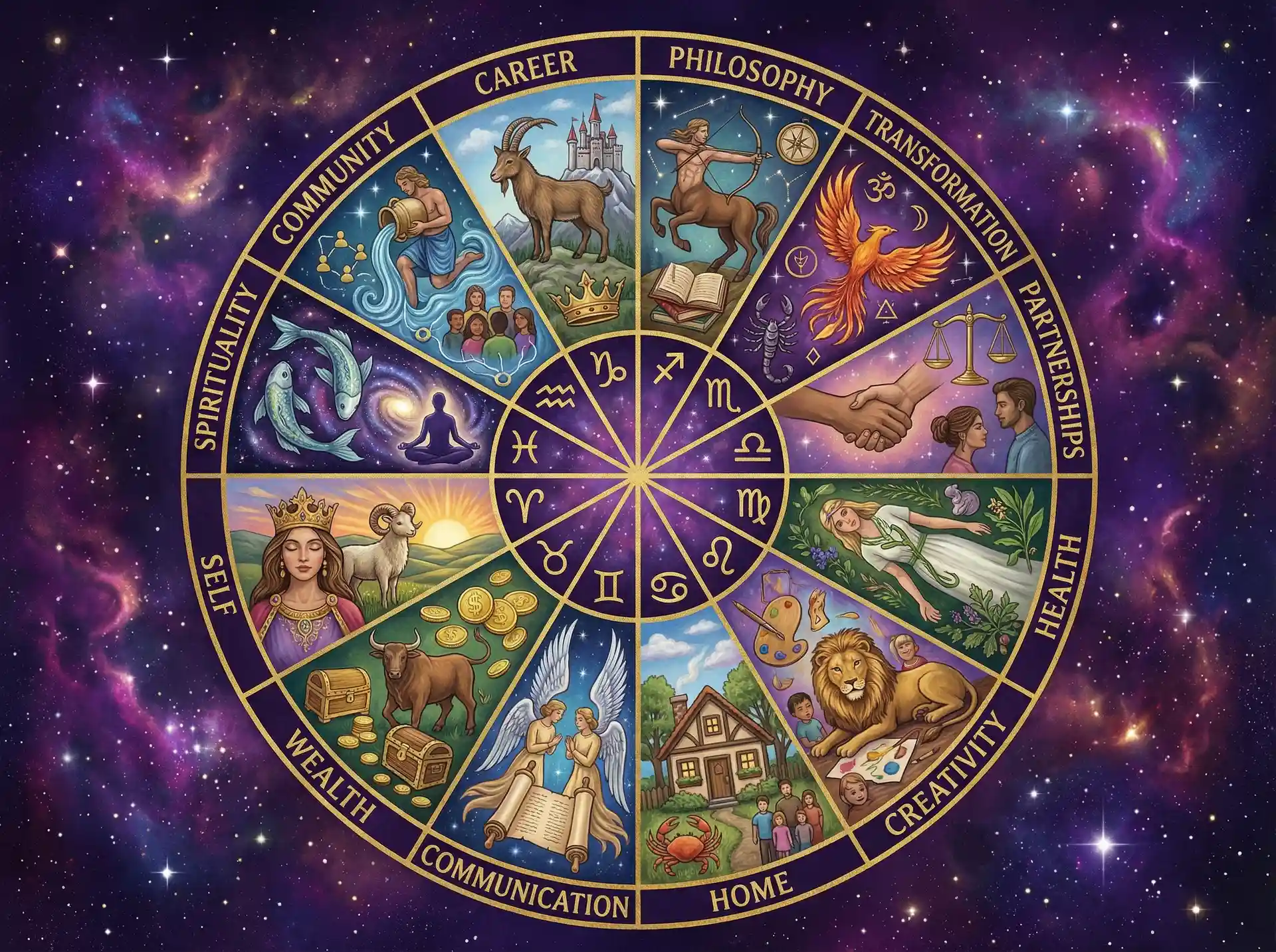 十二宫位解析 - 我很有钱呀六盲星 | 占星学知识